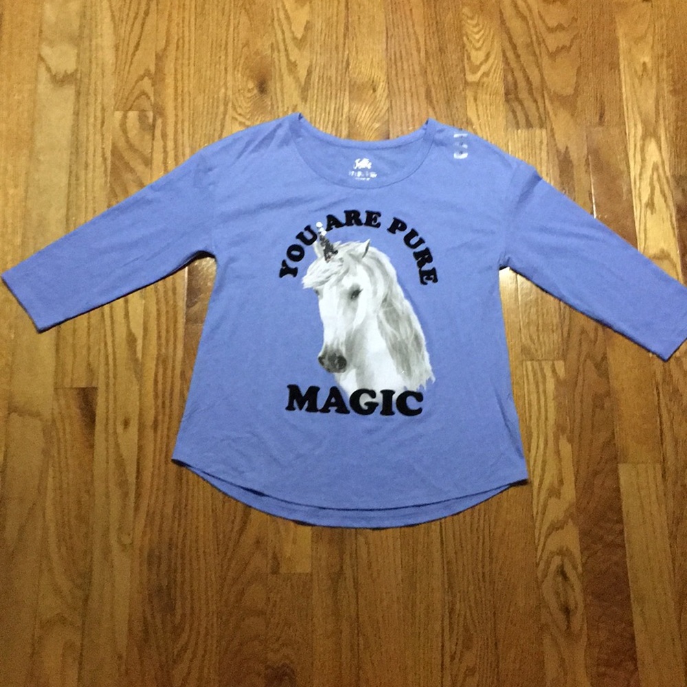 Girls unicorn long sleeve shirt